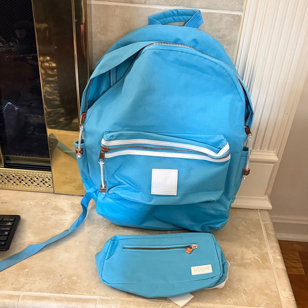 LuLaRoe Blue Backpack and Fanny pack Set